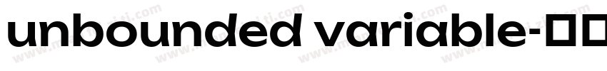 unbounded variable字体转换